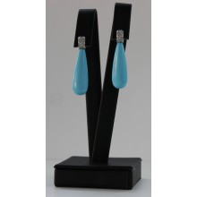 Orecchini argento e turchese Orecchini argento e turchese